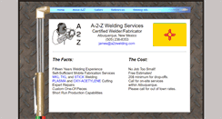 Desktop Screenshot of a2zwelding.com